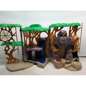 Fisher Price Imaginext GORILLA MOUNTAIN Jungle Playset #L5105 Lights/Sound Works